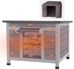 Aivituvin Insulated Wooden with Soft Liner Cat House slide 1 of 7