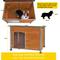 Show in main carousel: Aivituvin Wooden Heavy Duty Dog House, Brown, Large slide 4 of 7