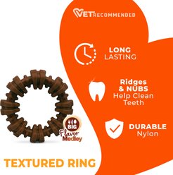 Nylabone Power Chew Textured Dog Chew Ring Toy Flavor Medley, Small  slide 2 of 8