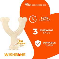 Nylabone Power Chew Original Flavored Wishbone Dog Chew Toy, Medium slide 2 of 8