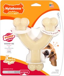 Nylabone Power Chew Original Flavored Wishbone Dog Chew Toy, Medium