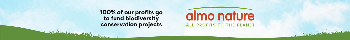100% of our profits go to fund biodiversity conservation projects. Almo Nature All Profits to the Planet