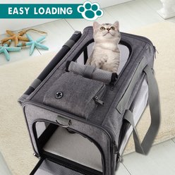 Gapzer Soft-Sided Airline Approved Bag Dog & Cat Carrier, 18.1 x 11.8 x 11.8-in, Grey slide 2 of 9
