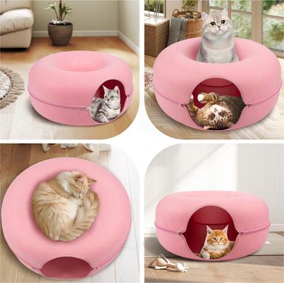 Show full view: Heeyoo Cat Cave Bed, Pink slide 5 of 6