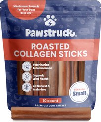 Pawstruck All-Natural Roasted Collagen Sticks Dog Treats, Small, 10 count