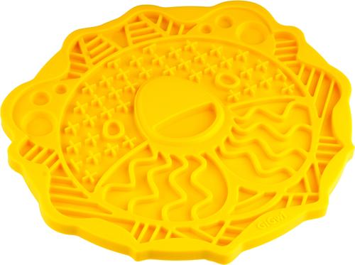 Show full view: EYS GiGwi Seek Yum Silicone Dog & Cat Lick Mat Slow Feeder, Yellow slide 4 of 8