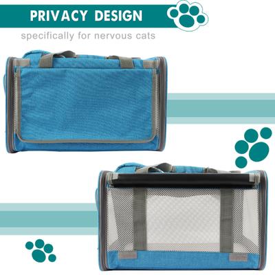 Show full view: Gapzer Soft-Sided Airline Approved Bag Dog & Cat Carrier, 18.1 x 11.8 x 11.8-in, Blue slide 6 of 9