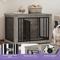 Show in main carousel: Wooflex 2-in-1 Wooden Indoor Dog Crate, Grey, 38-in slide 5 of 8