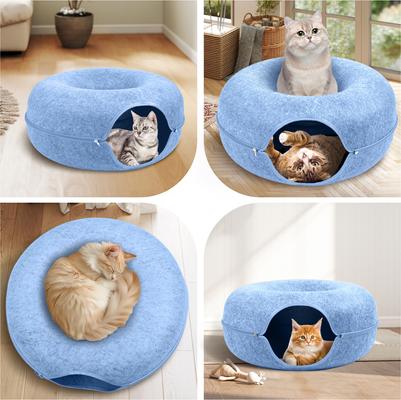 Show full view: Heeyoo Cat Cave Bed, Blue slide 6 of 6
