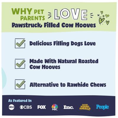 Show full view: Pawstruck Peanut Butter Stuffed Beef Cow Hooves Dog Treats, 5 count slide 4 of 10