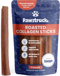 Pawstruck All-Natural Roasted Collagen Sticks Dog Treats, Large, 5 count