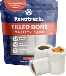 Pawstruck Variety Pack Filled Dog Bones, Small, 3 count