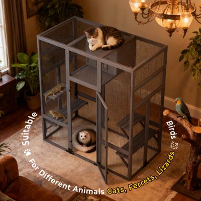 Show full view: Coziwow Outdoor Cat Exercise Pen with Insulated Cat House slide 8 of 9