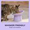 Show in main carousel: Necoichi Tilted Elevated BPA-Free Plastic Dishwasher & Microwave Safe, Non-Slip & Anti Vomiting Cat Food Bowl, Lilac Ice, 2 count slide 9 of 9