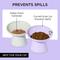 Show in main carousel: Necoichi Tilted Elevated BPA-Free Plastic Dishwasher & Microwave Safe, Non-Slip & Anti Vomiting Cat Food Bowl, Lilac Ice, 2 count slide 4 of 9