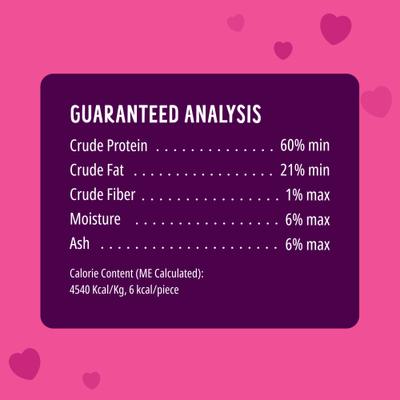 Show full view: Bonkers Purrpops Valentines Day Chicken Flavor Freeze-Dried Cat Treats, 55 count slide 8 of 10