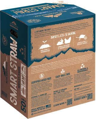 Show full view: Blue Mountain Hay Certified Noxious Weed-Free Smart Straw Horse Bedding in Easy Bale Box, 50-lb slide 4 of 4