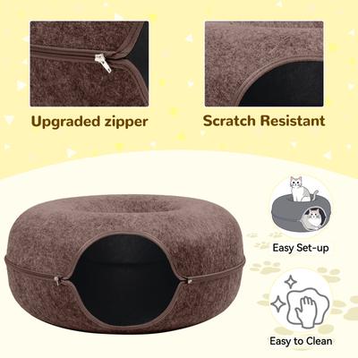 Show full view: Heeyoo Cat Cave Bed, Coffee slide 3 of 6