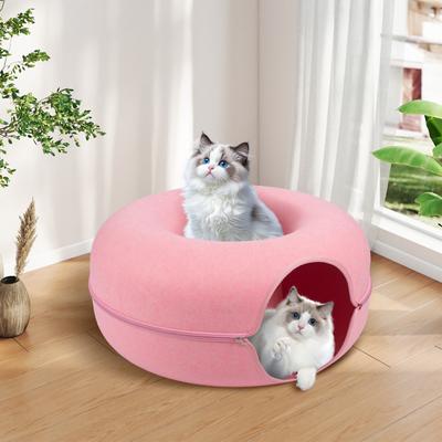 Show full view: Heeyoo Cat Cave Bed, Pink slide 4 of 6