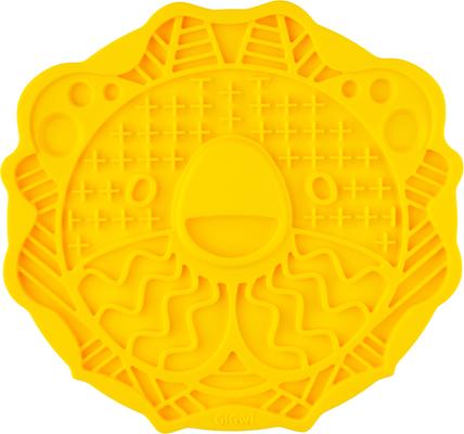 Show full view: EYS GiGwi Seek Yum Silicone Dog & Cat Lick Mat Slow Feeder, Yellow slide 2 of 8