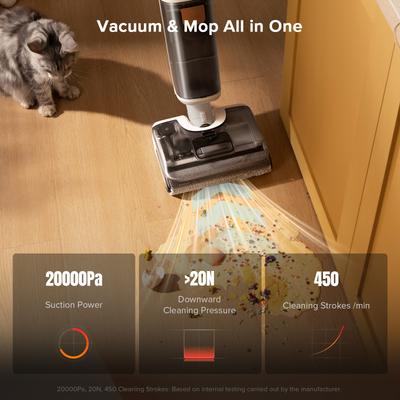 Show full view: Roborock F25 GT All-in-one Cordless Floor Cleaner Mop & Vacuum slide 3 of 9