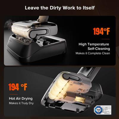 Show full view: Roborock F25 GT All-in-one Cordless Floor Cleaner Mop & Vacuum slide 4 of 9