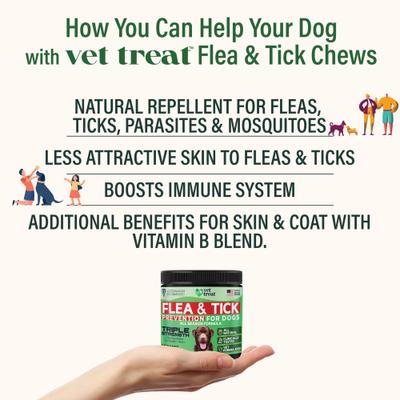Show full view: Vet Treat Flea & Tick Oral Treatment for Dogs, 9-oz jar slide 6 of 6