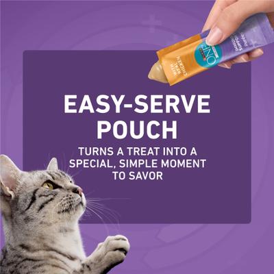 Show full view: Purina ONE Immune Support Chicken Puree Indoor Lickable Cat Treats, 1.4-oz sleeve, 4 count slide 8 of 10