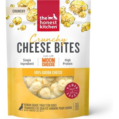 The Honest Kitchen The Honest Kitchen Cheese Bites Gouda Recipe Dehydrated Dog Treats, 2-oz bag