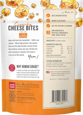 Show full view: The Honest Kitchen Cheese Bites Cheddar Recipe Dehydrated Dog Treats, 2-oz bag slide 3 of 7