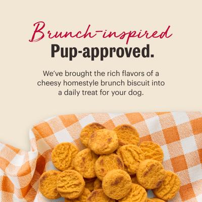Show full view: The Honest Kitchen Cheddar Biscuits Crunchy Dog Treats, 3.5-oz bag slide 4 of 8