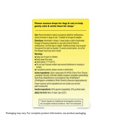 Show full view: Rescue Remedy Pet Sleep Dropper Liquid Calming Supplement for Dogs & Cats, 10-ml bottle slide 7 of 10