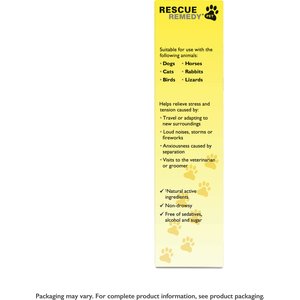 Rescue Remedy Stress Relief Pet Supplement, 20-mL bottle
