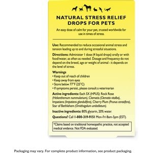 RESCUE Stress Relief Pet Supplement, 10-mL bottle