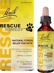 Rescue Remedy Stress Relief Pet Supplement, 20-mL bottle