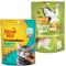 Show in main carousel: Meow Mix Irresistibles Soft Salmon + Friskies Party Mix Morning Munch Crunch Flavor Crunchy Cat Treats slide 1 of 10