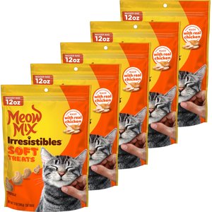 MEOW MIX Irresistibles White Meat Chicken Soft & Chewy Cat Treats
