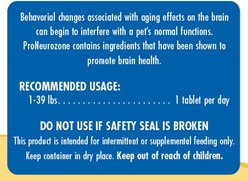 ProNeurozone Cognitive Health Chewable Tablet Supplement for Senior Small Dogs, 60 count slide 2 of 4