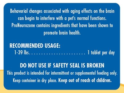 Show full view: ProNeurozone Cognitive Health Chewable Tablet Supplement for Senior Small Dogs, 60 count slide 4 of 5