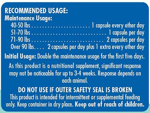 Show full view: Proanthozone Antioxidant 50 mg Capsule Supplement for Large Dogs, 120 count slide 4 of 5