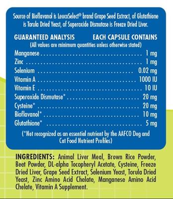 Show full view: Proanthozone Antioxidant 10 mg Capsule Supplement for Small Dogs & Cats, 60 count slide 3 of 5