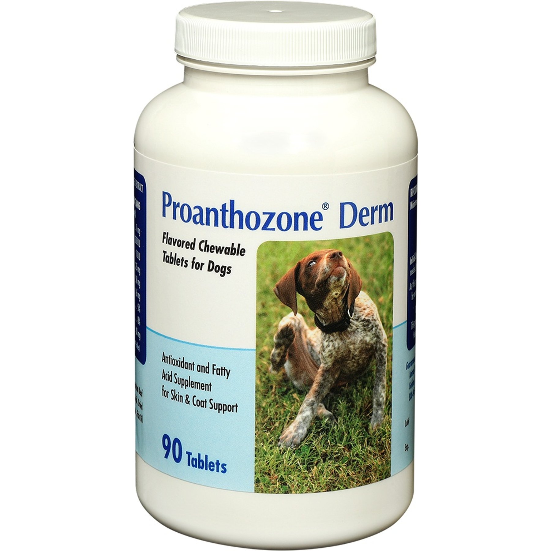 Proanthozone Derm Skin & Coat Chewable Tablet Supplement for Dogs, 90 count