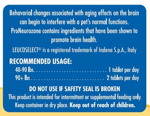 Show full view: ProNeurozone Cognitive Health Chewable Tablet Supplement for Senior Medium & Large Dogs, 60 count slide 4 of 5