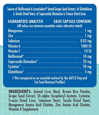 Show full view: Proanthozone Antioxidant 50 mg Capsule Supplement for Large Dogs, 120 count slide 3 of 5