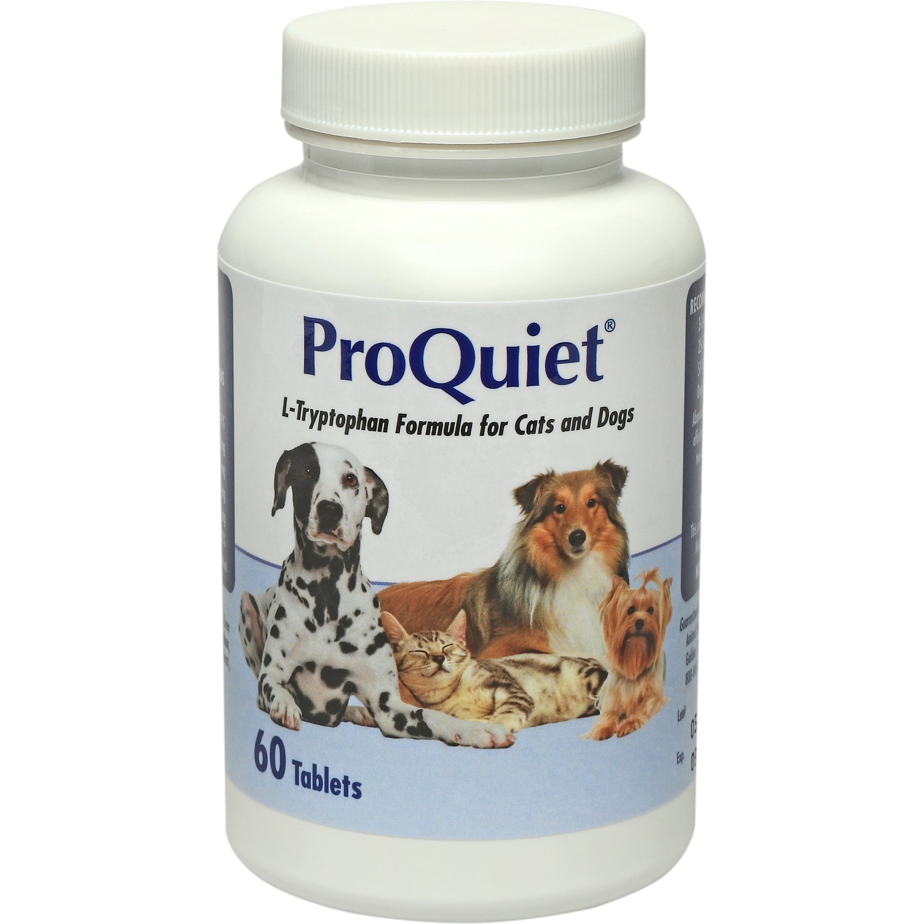 ProQuiet L-Tryptophan Formula Chewable Tablet Supplement for Dogs & Cats, 60 count