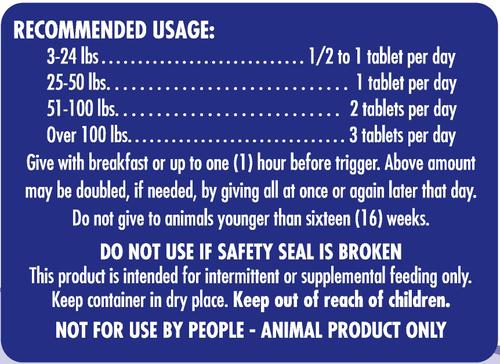 Show full view: ProQuiet L-Tryptophan Formula Chewable Tablet Supplement for Dogs & Cats, 60 count slide 4 of 5