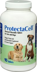 ProtectaCell Cellular & Cardiac Support Chewable Tablet Supplement for Dogs & Cats, 90 count