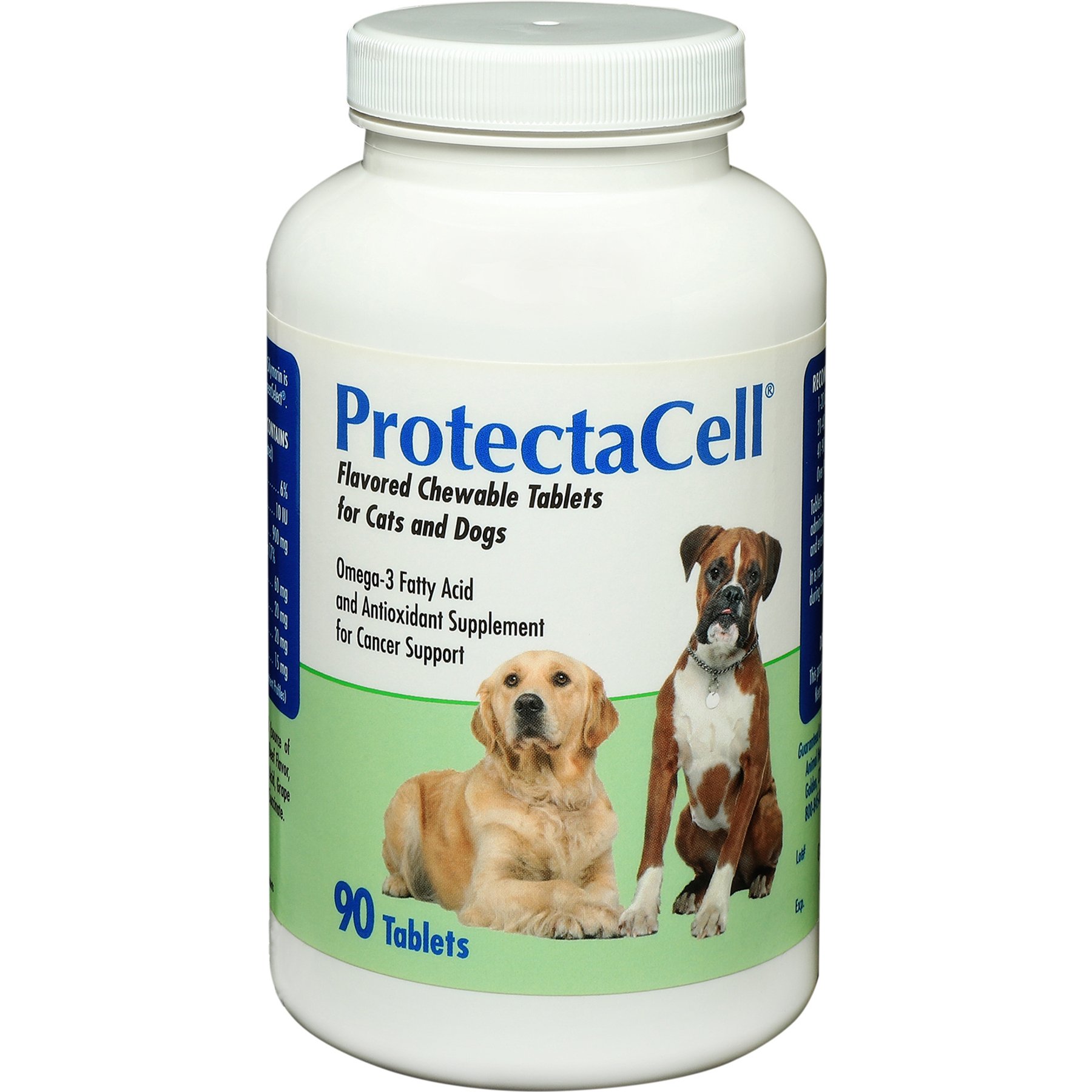 ProtectaCell Cellular & Cardiac Support Chewable Tablet Supplement for Dogs & Cats, 90 count
