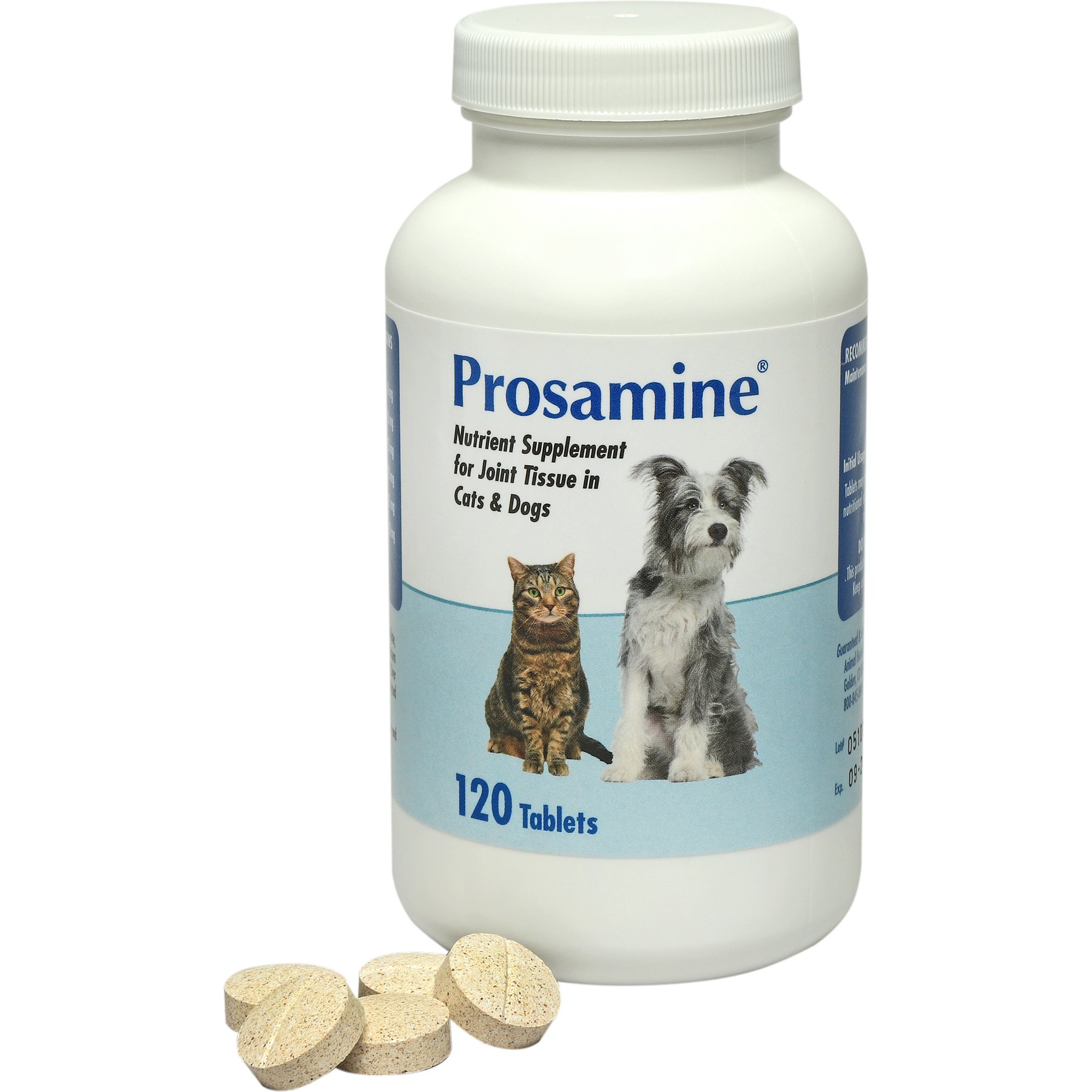 Prosamine Joint Nutrient Chewable Tablet Supplement for Dogs & Cats, 120 count