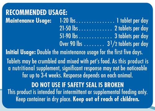 Show full view: Prosamine Joint Nutrient Chewable Tablet Supplement for Dogs & Cats, 120 count slide 4 of 5